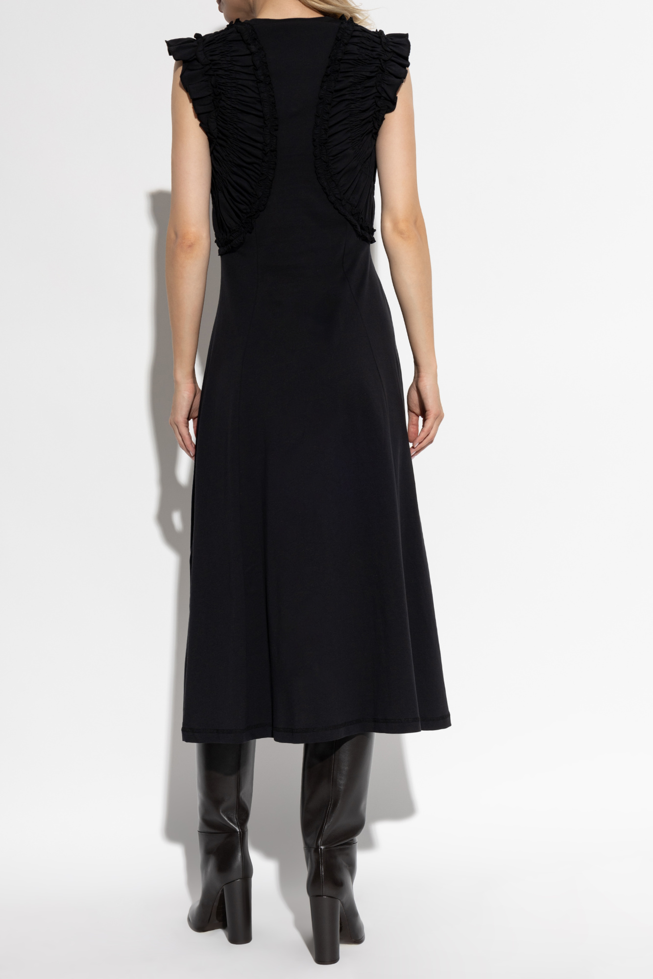 【Ulla Johnson】 Khalidaシルクホルターネック ジャンプスーツ Ulla Johnson Khalida Jumpsuit PS220409 Onyx - ShopperBoard